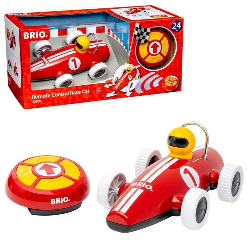 Brio سيارة سباق تحكم عن بعد BRIO 30388 - لعبة سباق تفاعلية للأطفال الصغار | تصميم مناسب للعمر | بلاستيك مقاوم للصدمات | تطوير المهارات | ضمان السلامة - Image 4